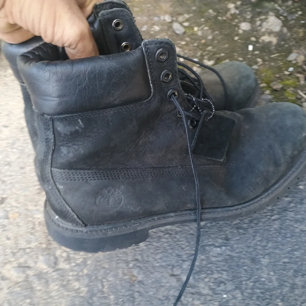 Black Timberland Boots Size 10.5 Pre-owned - Picture 13 of 14